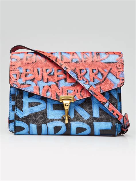 burberry graffiti crossbody bag|BURBERRY Calfskin Graffiti Print Small Macken Crossbody Bag .